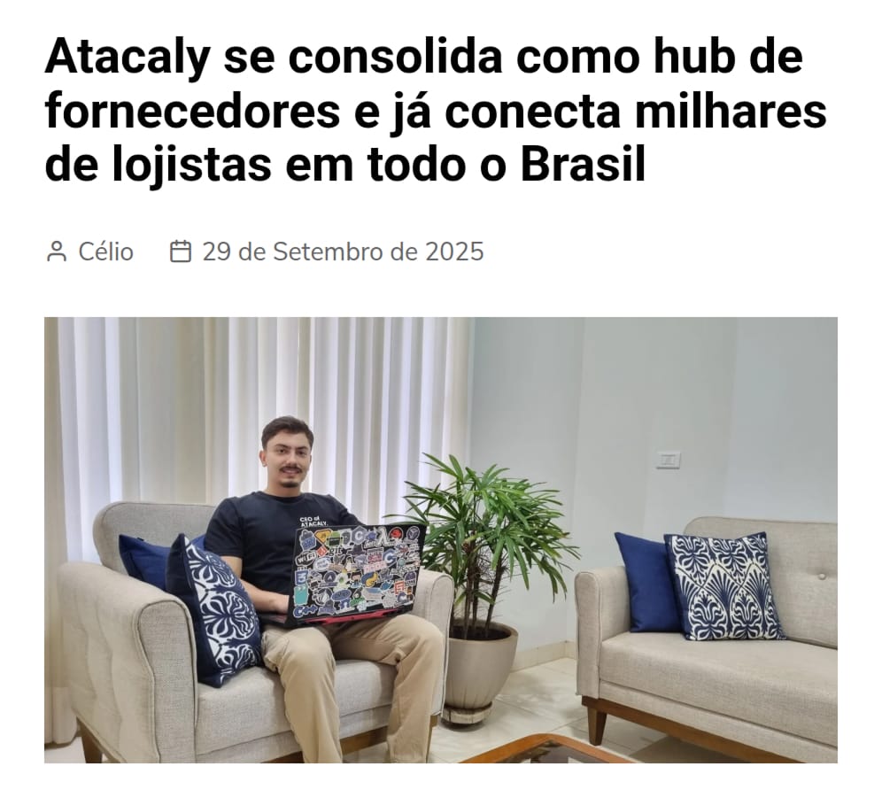 Reportagem da Atacaly no Jornal Roteiro Notícias