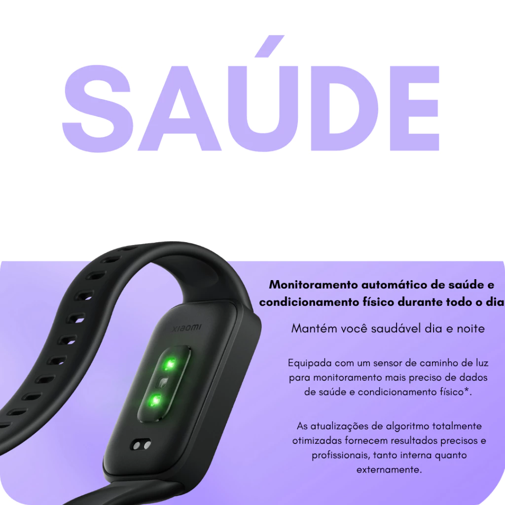 Smartwatch Xiaomi Smart Band 9 Active - Imagem 8