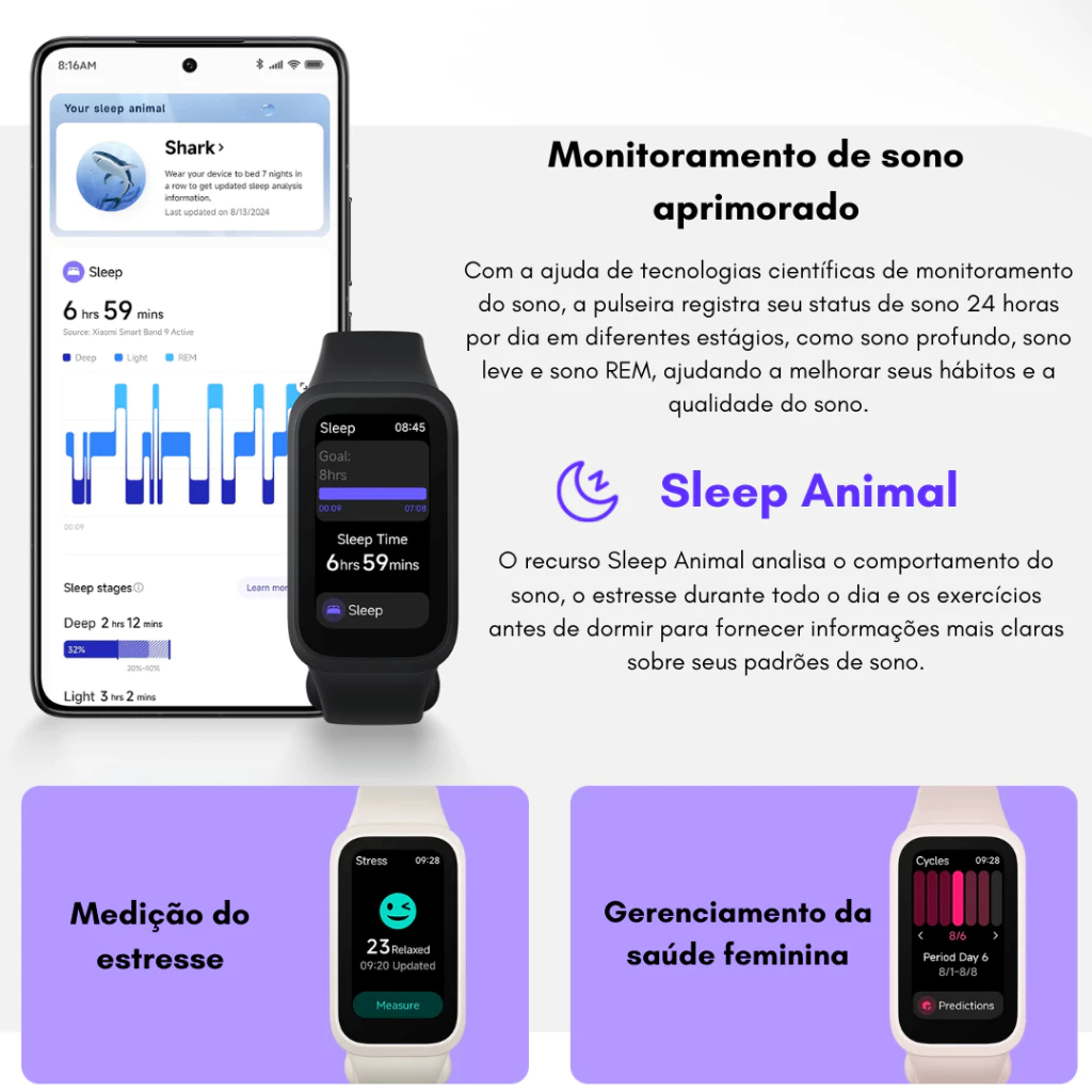 Smartwatch Xiaomi Smart Band 9 Active - Imagem 12